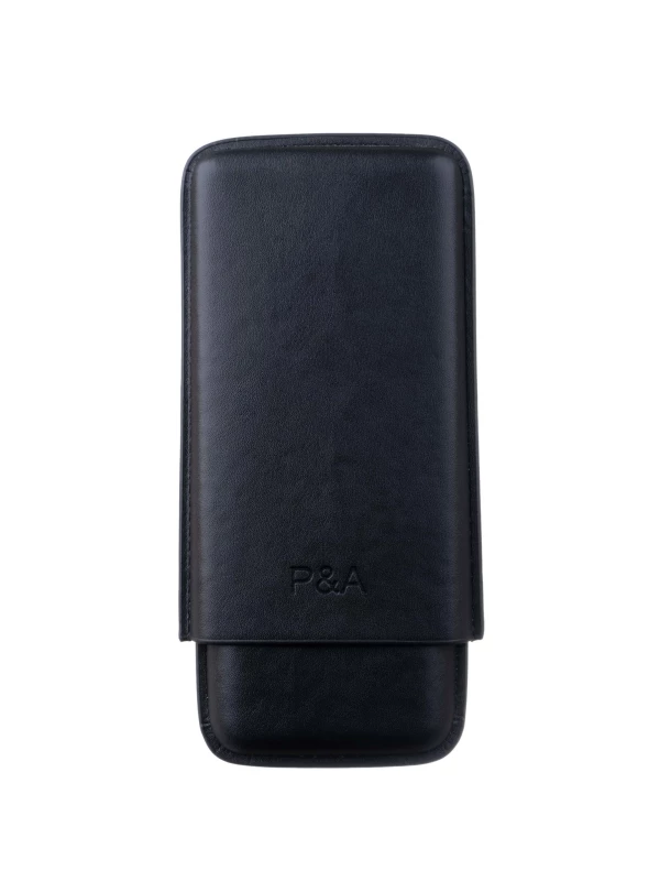 Чехол P&A на 3 сигары Cohiba Behike 56, кожа, черный T1348-Black
