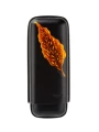Чехол Lubinski на 2 сигары, натуральная кожа tobacco leaf, black — фото 1