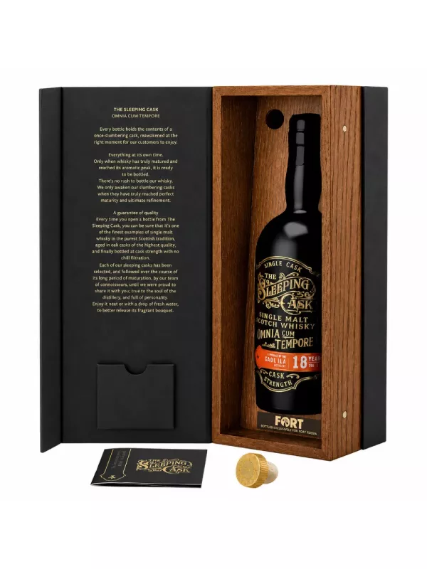 The Sleeping Cask Caol Ila 18 Years Old, gift box