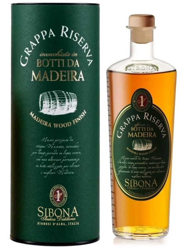 Sibona, Grappa Riserva Madeira Wood Finish, in tube