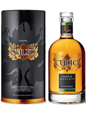 Граппа Culto Grappa di Moscato, tube 0.7 л