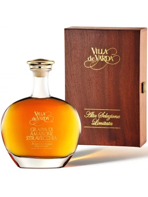 Граппа Villa de Varda, Grappa di Amarone Stravecchia, wooden box 0.7 л