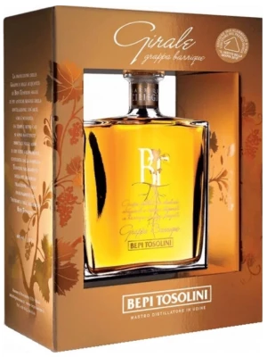 Граппа Bepi Tosolini, Girale Grappa di Chardonnay, gift box 1.5 л