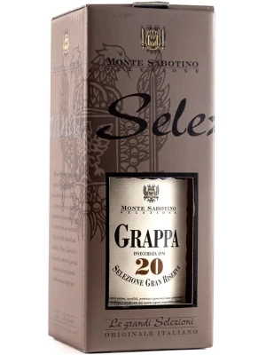 Граппа Monte Sabotino Selezione Gran Riserva 20 Anni, gift box 0.7 л