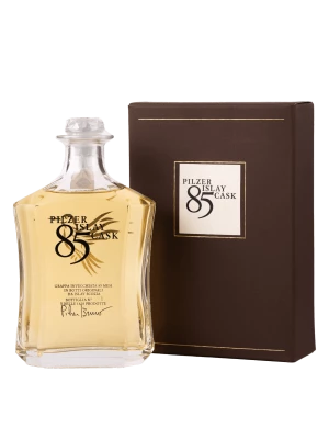 Граппа Pilzer, Invecchiata 85 mesi Islay Cask, gift box 0.7 л