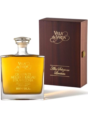 Граппа Villa de Varda, Grappa di Muller-Thurgau Stravecchia Roncola, wooden box 0.7 л