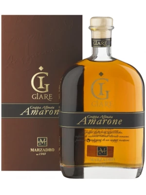 Граппа Marzadro, Le Giare Amarone, gift box 0.7 л