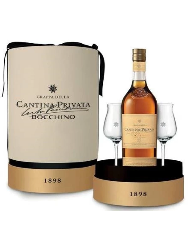 Bocchino, Cantina Privata 12 anni, gift box with 2 glasses