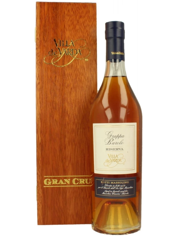 Villa de Varda, Grappa Barolo Riserva, wooden box