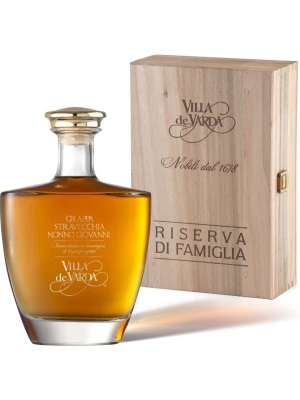 Граппа Villa de Varda, Grappa Stravecchia Nonno Giovanni, wooden box 0.7 л