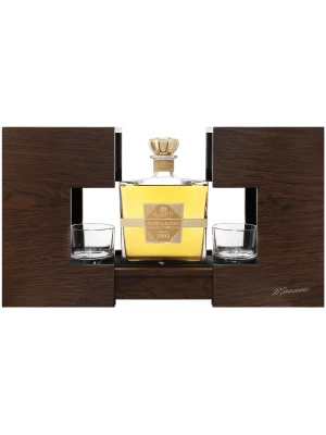 Граппа Mazzetti d'Altavilla, Sipario di Boccascena Grappa di Barolo, wooden box with 2 glasses 2002 0.7 л