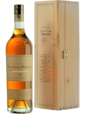 Граппа Bocchino, Cantina Privata 21 anni, wooden box 0.7 л
