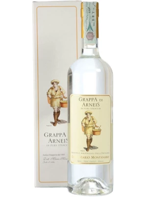Граппа Montanaro, Grappa di Arneis, gift box 0.7 л