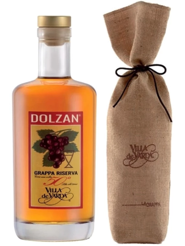 Villa de Varda, Grappa Riserva Dolzan 50%, gift bag