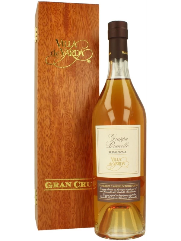 Villa de Varda, Grappa Brunello Riserva, wooden box
