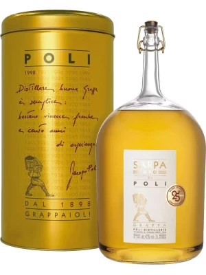 Граппа Poli, Sarpa Oro di Poli, metal tube 3 л