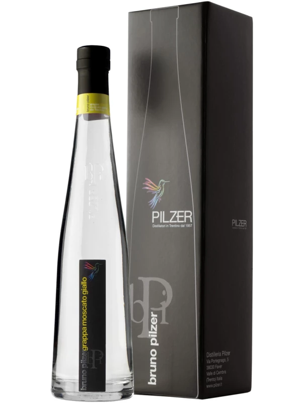 Pilzer, Grappa di Moscato Giallo, gift box