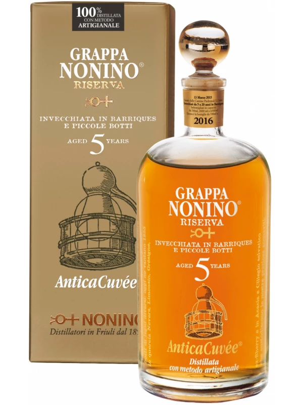 Grappa Nonino Riserva Antica Cuvee, gift box