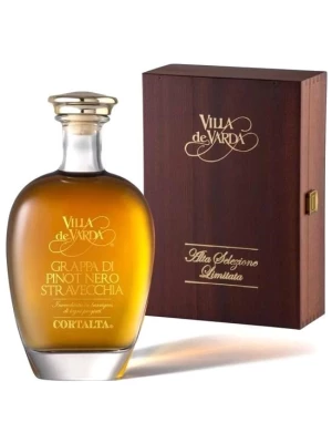 Граппа Villa de Varda, Grappa di Pinot Nero Stravecchia Cortalta, wooden box 0.7 л