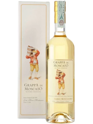 Граппа Montanaro, Grappa di Moscato, gift box 0.7 л