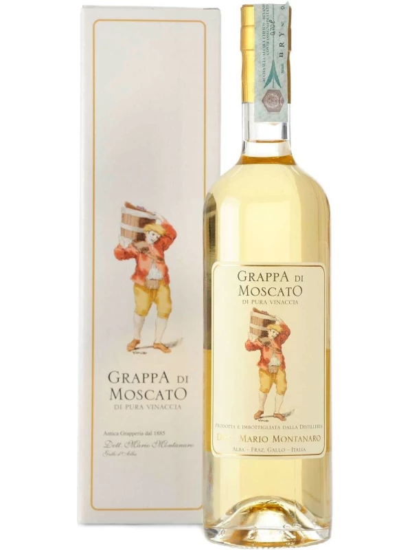 Montanaro, Grappa di Moscato, gift box