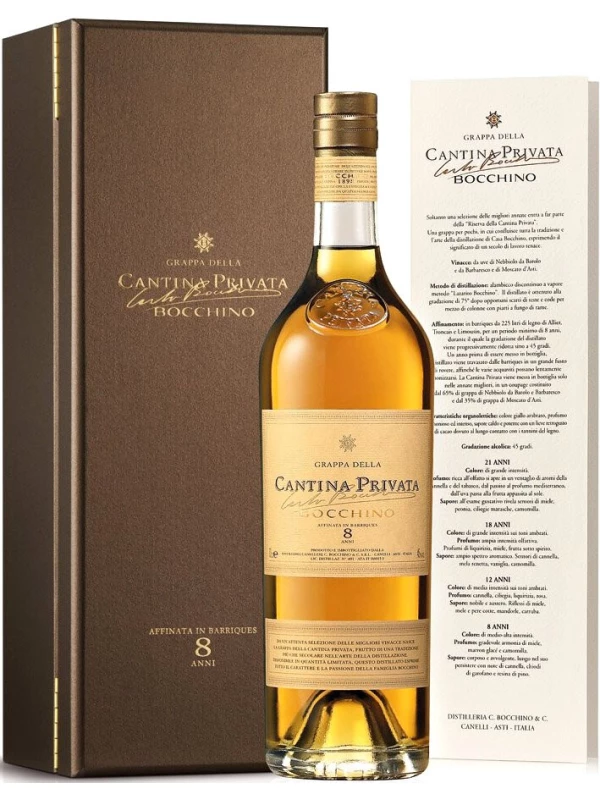 Bocchino, Cantina Privata 8 anni, wooden box