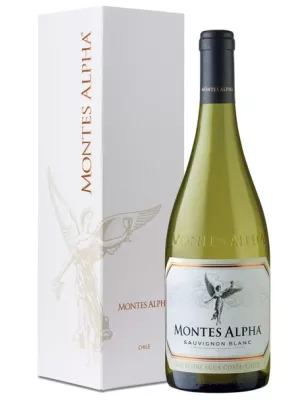Вино Montes Alpha Sauvignon Blanc, Aconcagua Costa DO, gift box 2024, 0.75 л