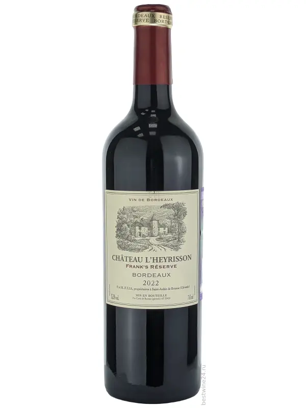 Chateau L'Heyrisson, Frank Reserve, Bordeaux AOC