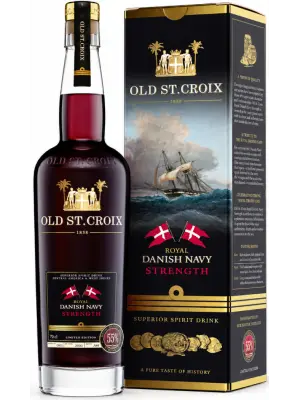 Ром Old St. Croix, Royal Danish Navy Strength, gift box 0.7 л