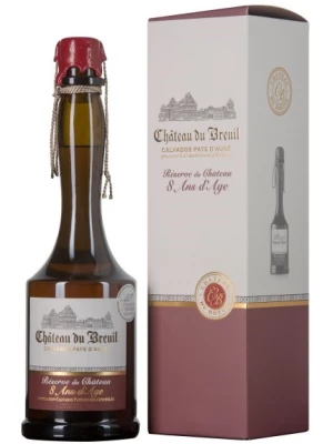 Кальвадос Reserve du Chateau 8 Ans, Pays d'Auge AOC, gift box 0.7 л
