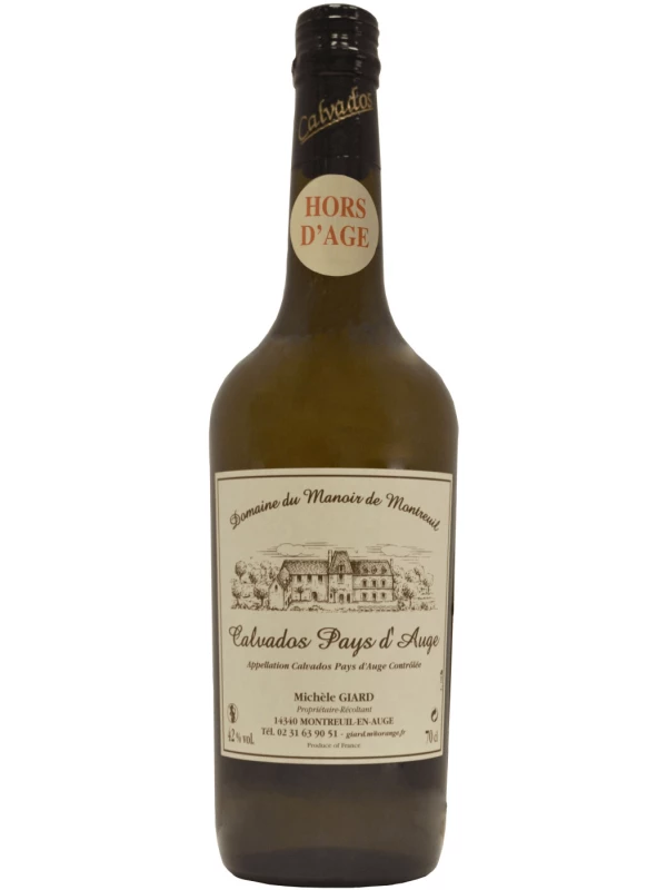 Domaine du Manoir de Montreuil Calvados Pays d'Auge Hors d'Age AOC