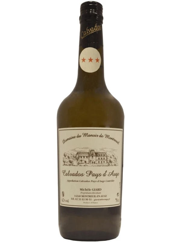 Domaine du Manoir de Montreuil Calvados Pays d'Auge 3 Ans AOC