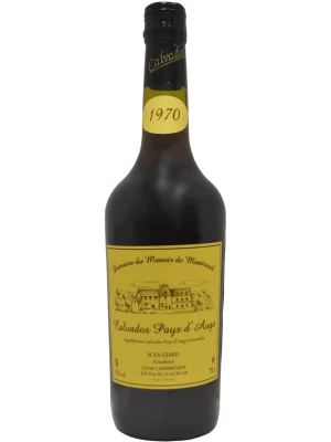Кальвадос Domaine du Manoir de Montreuil Calvados Pays d'Auge AOC 1970 0.7 л