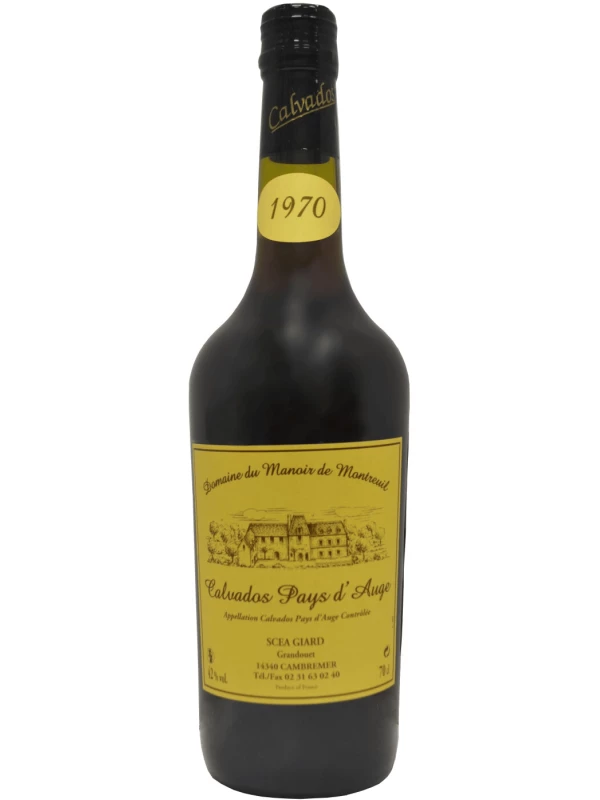Domaine du Manoir de Montreuil Calvados Pays d'Auge AOC