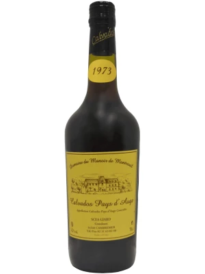 Кальвадос Domaine du Manoir de Montreuil Calvados Pays d'Auge AOC 1973 0.7 л