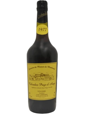Кальвадос Domaine du Manoir de Montreuil Calvados Pays d'Auge AOC 1977 0.7 л
