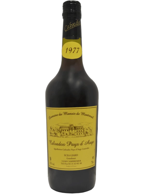 Domaine du Manoir de Montreuil Calvados Pays d'Auge AOC