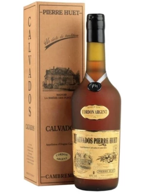 Кальвадос Calvados Pierre Huet, Cordon Argent, Calvados AOC, gift box 0.7 л