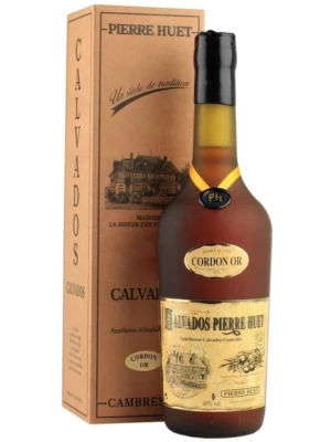 Кальвадос Calvados Pierre Huet, Cordon Or, Calvados AOC, gift box 0.7 л