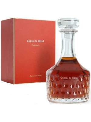 Кальвадос Chateau du Breuil, 4 Siecles de Legende, Pays d'Auge AOC, leather box 0.7 л