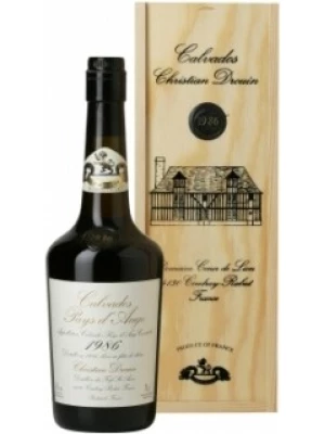 Кальвадос Coeur de Lion Calvados Pays d'Auge, wooden box 1986 0.7 л