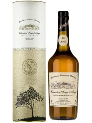 Кальвадос Domaine du Manoir de Montreuil Calvados Pays d'Auge 10 Ans AOC, gift tube 0.7 л