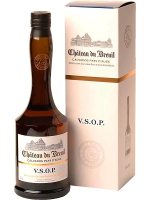 Кальвадос Chateau du Breuil, V.S.O.P., Pays d'Auge AOC, gift box 0.7 л