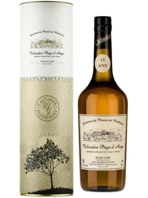 Кальвадос Domaine du Manoir de Montreuil Calvados Pays d'Auge 15 Ans AOC, gift tube 0.7 л