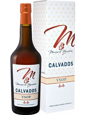 Кальвадос Marquis de Montdidier VSOP, Calvados AOC, gift box 0.7 л