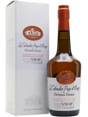 Кальвадос Christian Drouin, Calvados Pays d'Auge VSOP, gift box 0.7 л