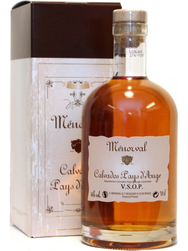 Menorval Pays d'Auge VSOP, Calvados AOC, gift box