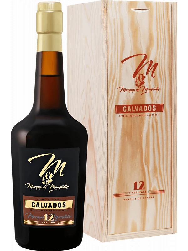 Marquis de Montdidier 12 Years Old, Calvados AOC, wooden box
