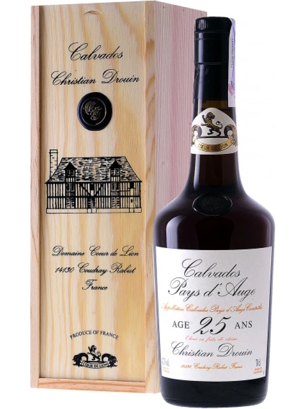 Coeur de Lion Calvados 25 ans, wooden box
