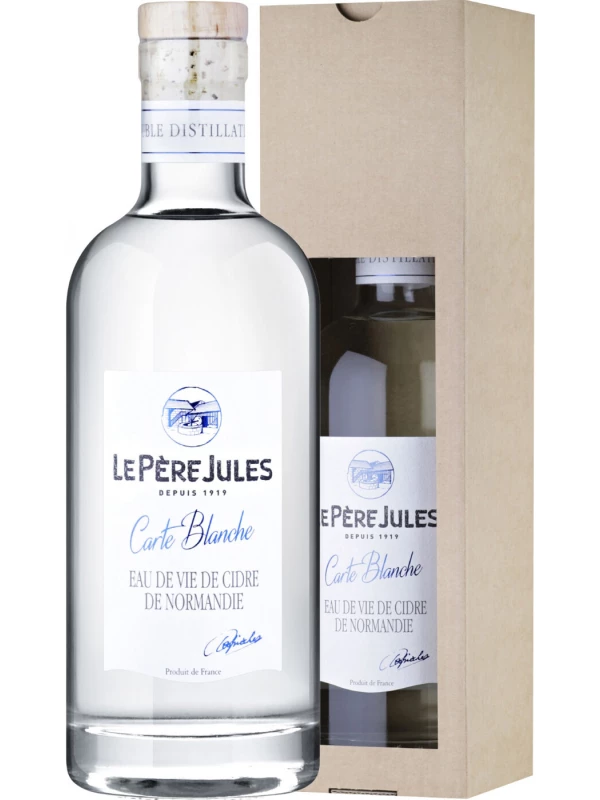 Le Pere Jules, Carte Blanche Eau de Vie de Cidre de Normandie, gift box
